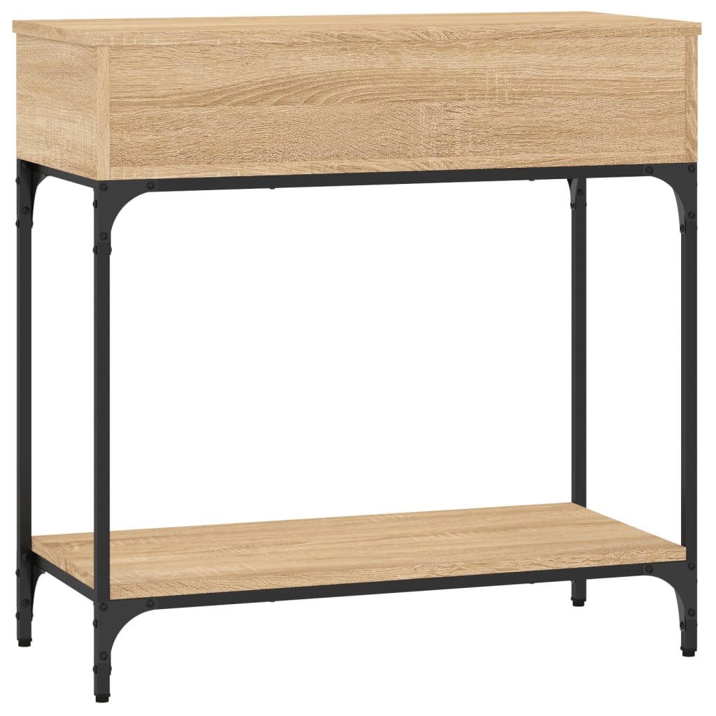 Tavolino Consolle Rovere Sonoma 75x34,5x75cm Legno Multistrato - homemem39