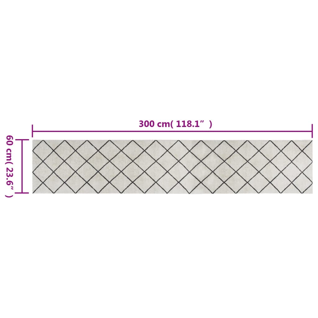 Tappeto da Cucina Lavabile Quadri 60x300 cm Velluto | homemem39