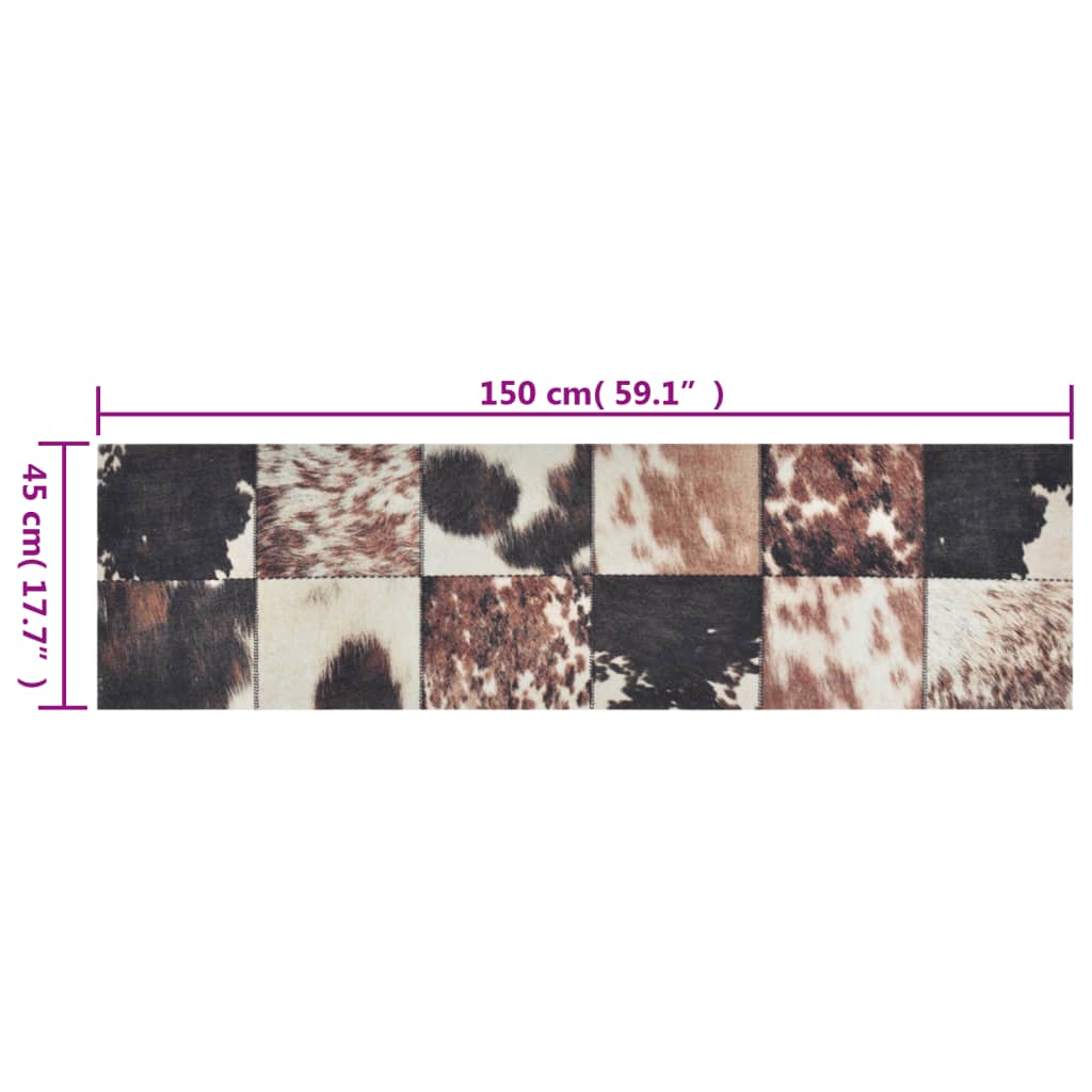 Tappeto da Cucina Lavabile Pelle Animali 45x150 cm Velluto | homemem39