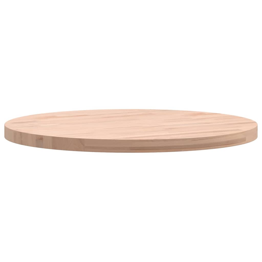 Piano per Tavolo Ø50x2,5 cm Rotondo in Legno Massello di Faggio | homemem39