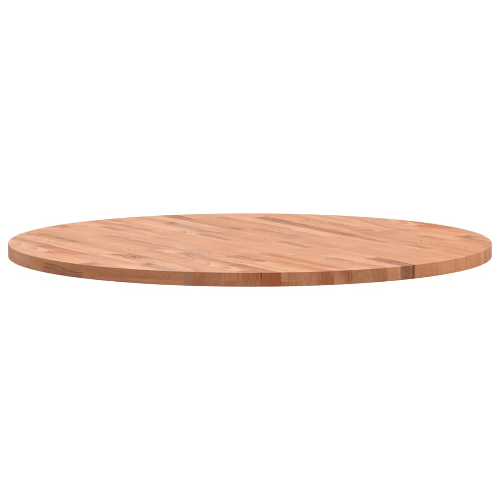 Piano per Tavolo Ø90x2,5 cm Rotondo in Legno Massello di Faggio | homemem39
