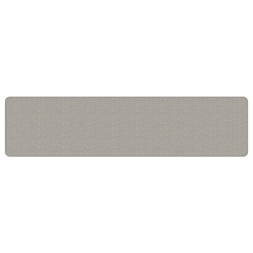 Tappeto Corsia Aspetto Sisal Tortora 50x200 cm