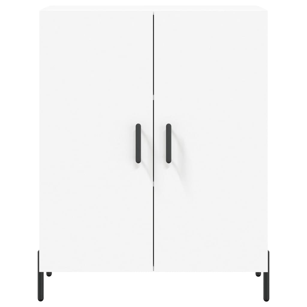 Credenza Bianca 69,5x34x180 cm in Legno Multistrato