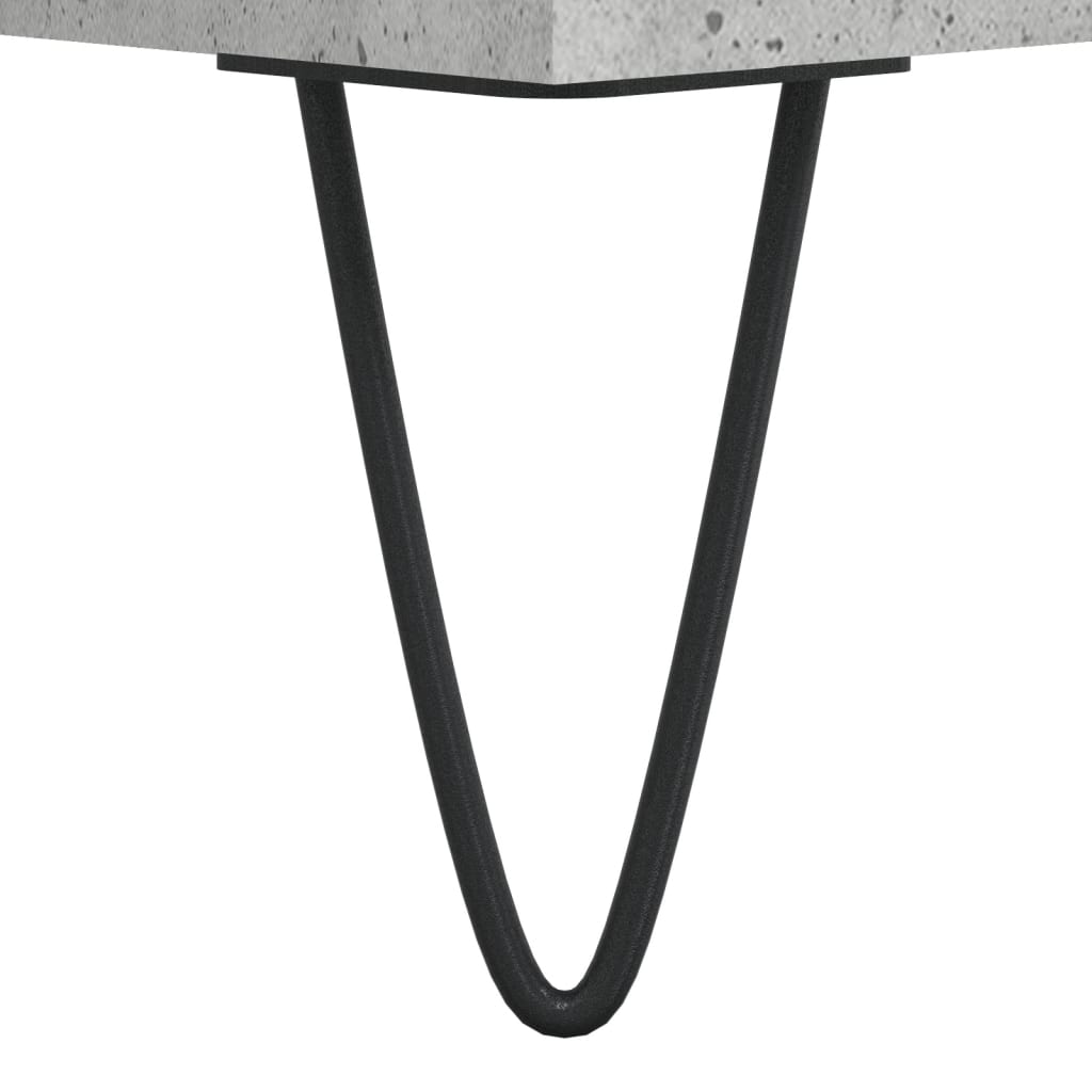 Credenze 2 pz Grigio Cemento in Legno Multistrato