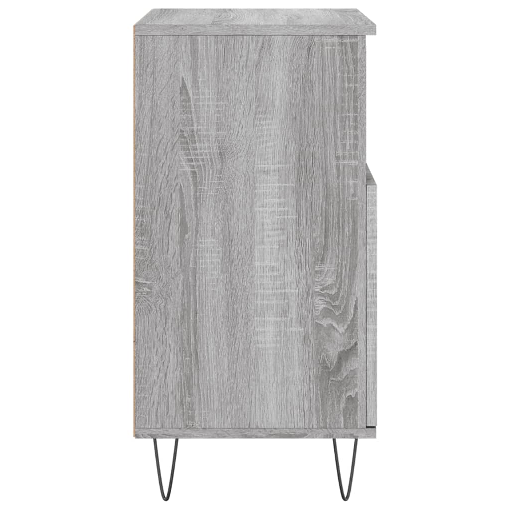 Credenze 3 pz Grigio Sonoma in Legno Multistrato
