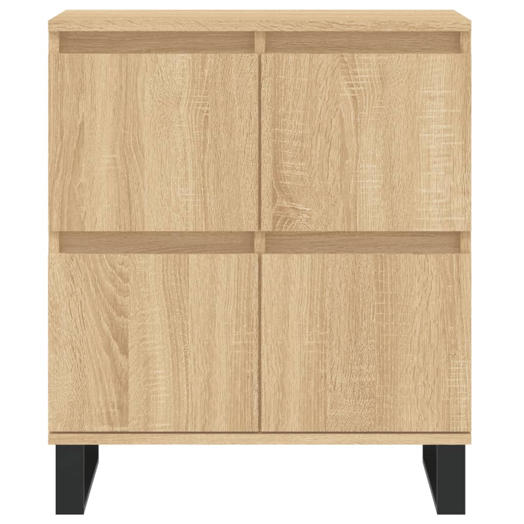 Credenze 2 pz Rovere Sonoma in Legno Multistrato
