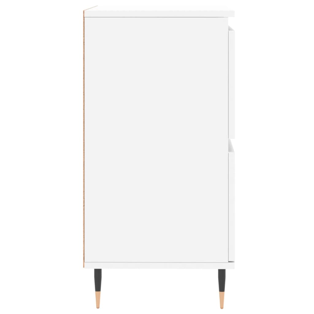 Credenze 3 pz Bianco in Legno Multistrato
