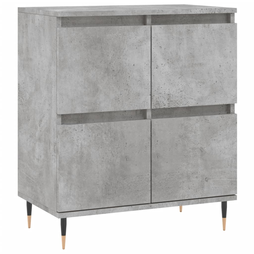 Credenze 3 pz Grigio Cemento in Legno Multistrato - homemem39