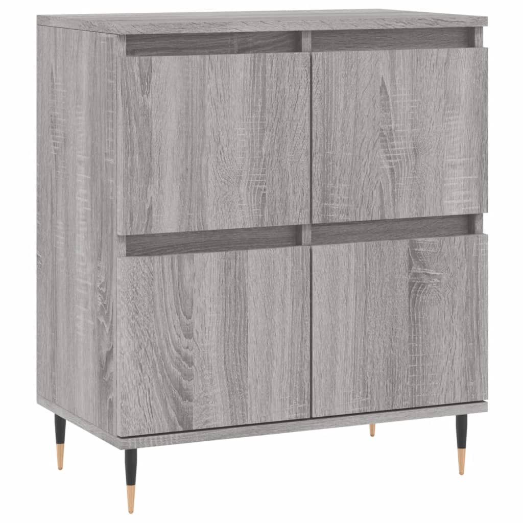 Credenze 3 pz Grigio Sonoma in Legno Multistrato - homemem39