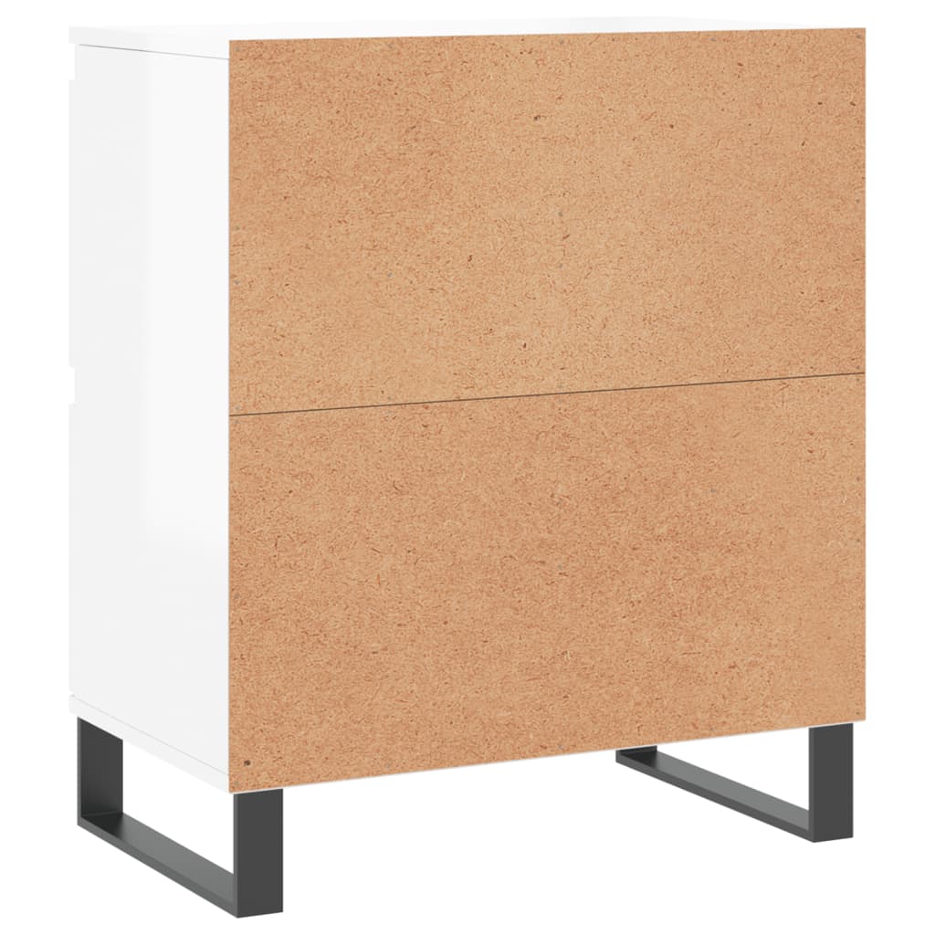 Credenze 3 pz Bianco Lucido in Legno Multistrato - homemem39