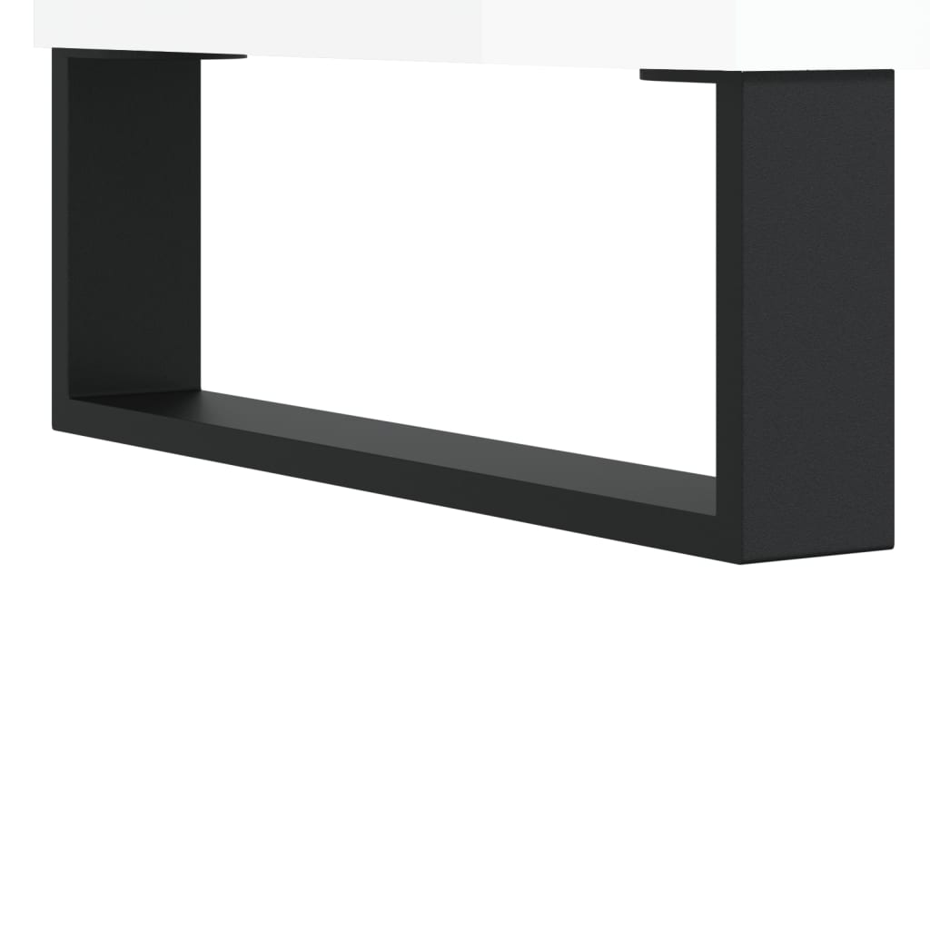 Credenze 3 pz Bianco Lucido in Legno Multistrato - homemem39
