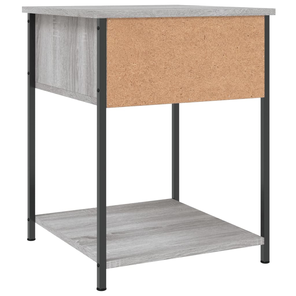 Comodini 2 pz Grigio Sonoma 44x45x58 cm in Legno Multistrato