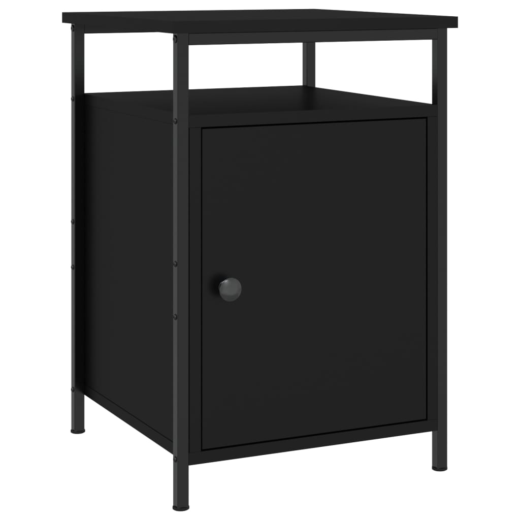 Comodini 2 pz Neri 40x42x60 cm in Legno Multistrato - homemem39