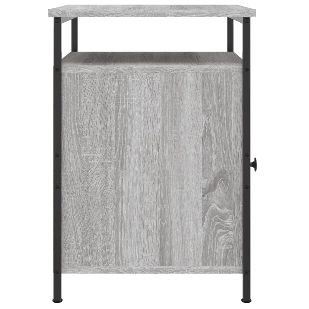 Comodini 2 pz Grigio Sonoma 40x42x60 cm in Legno Multistrato