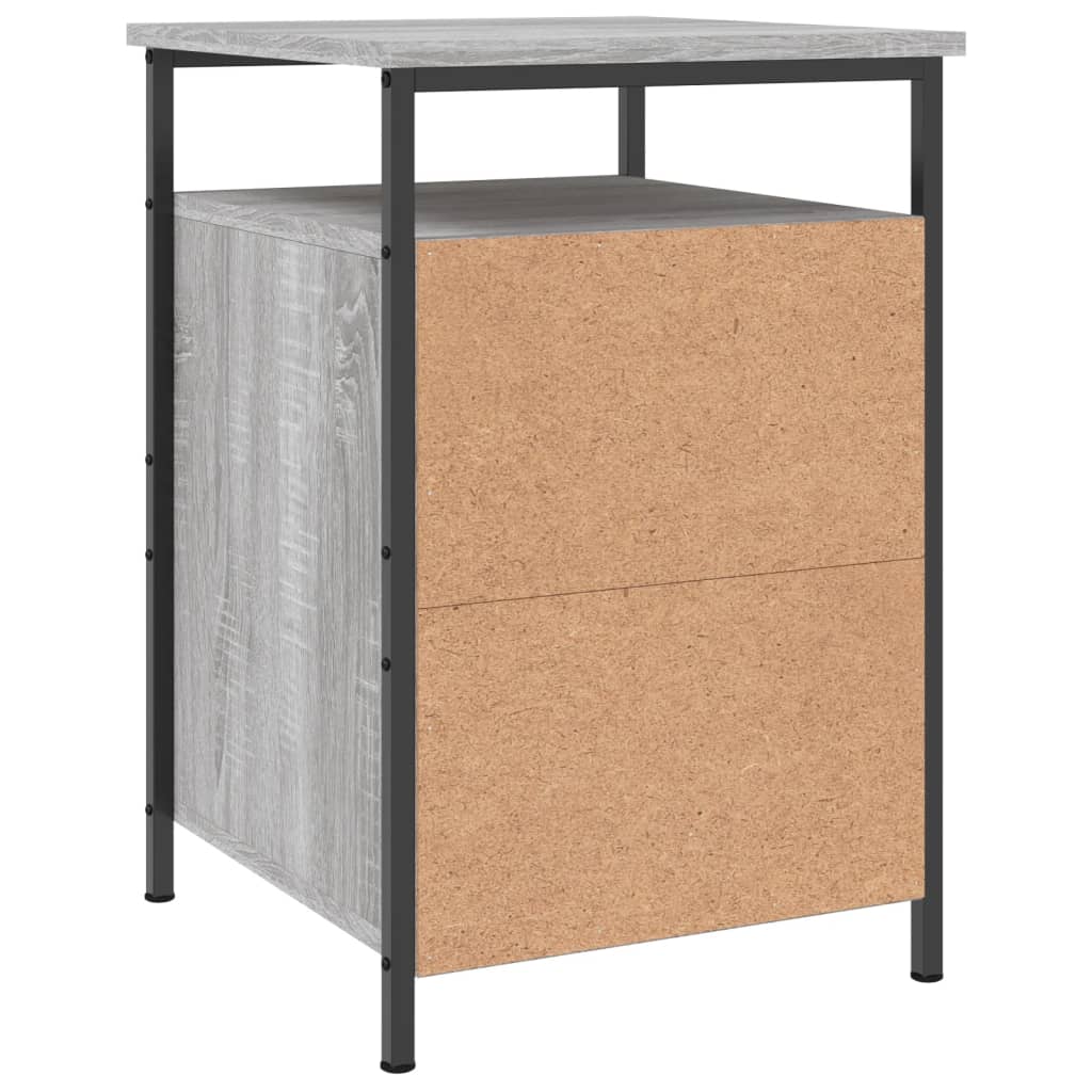 Comodini 2 pz Grigio Sonoma 40x42x60 cm in Legno Multistrato