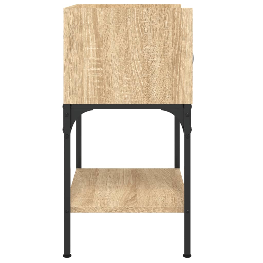 Comodini 2 pz Rovere Sonoma 40,5x31x60 cm in Legno Multistrato