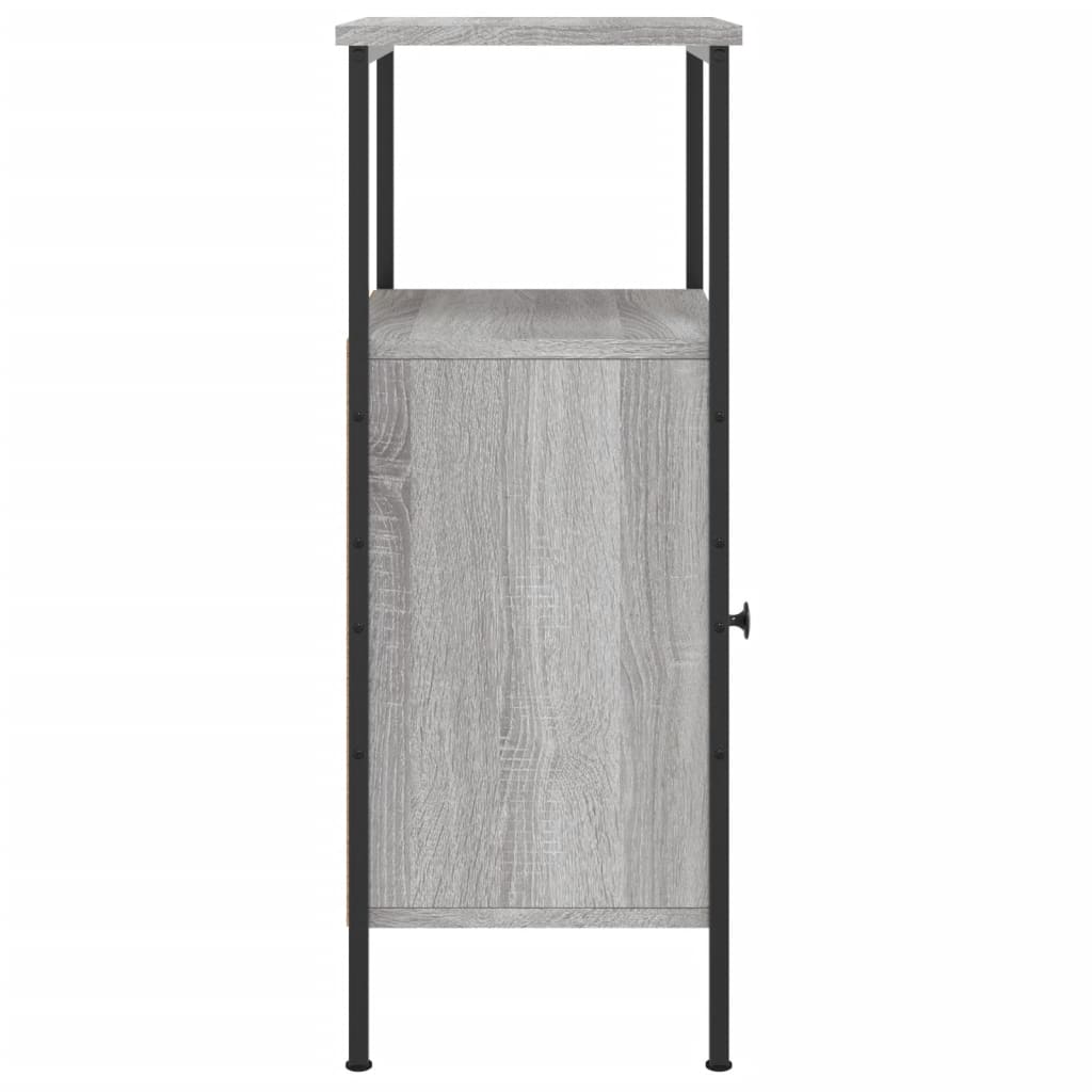 Comodini 2pz Grigio Sonoma 41x31x80 cm in Legno Multistrato