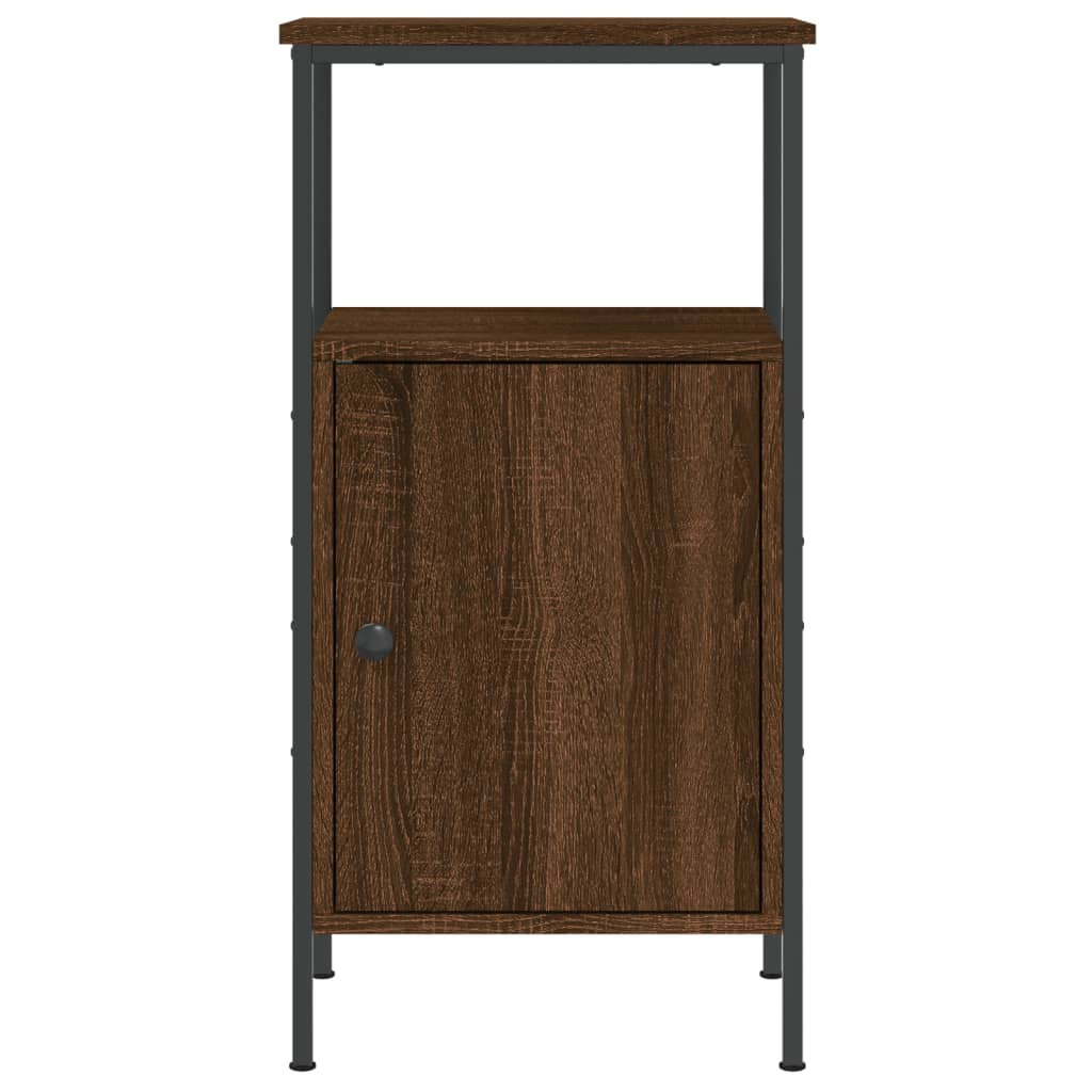 Comodini 2 pz Rovere Marrone 41x31x80 cm in Legno Multistrato