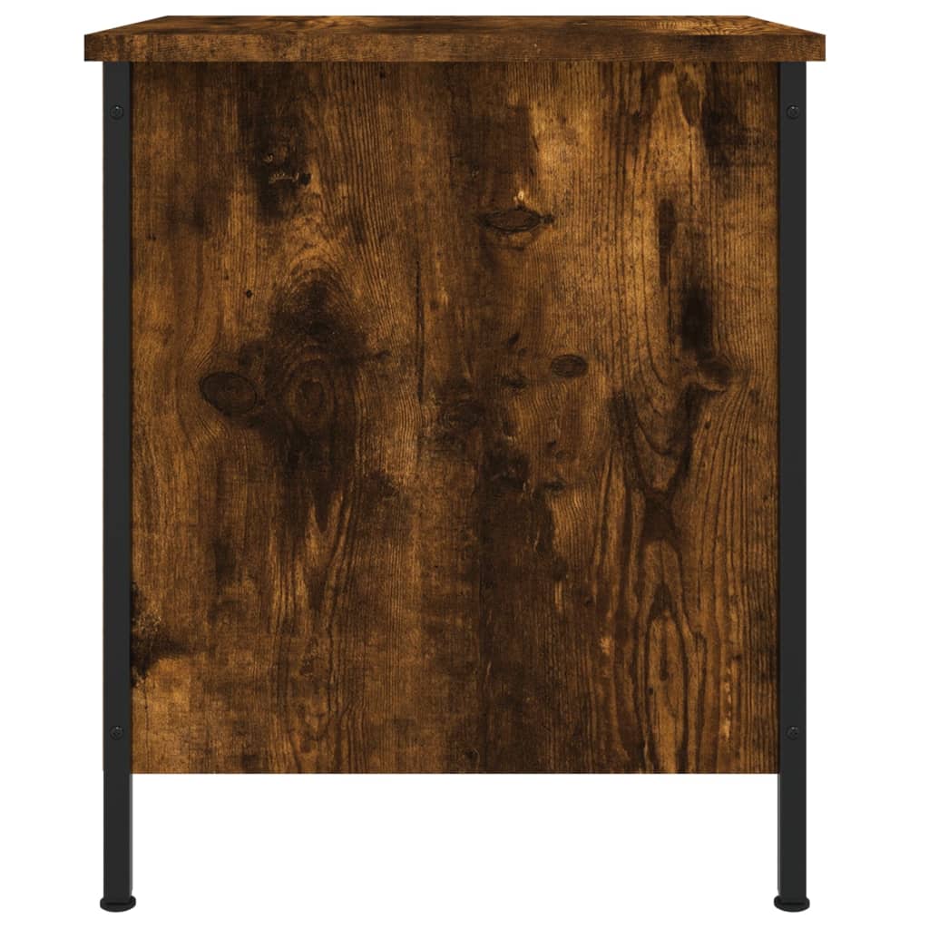 Comodino Rovere Fumo 40x42x50 cm Legno Multistrato