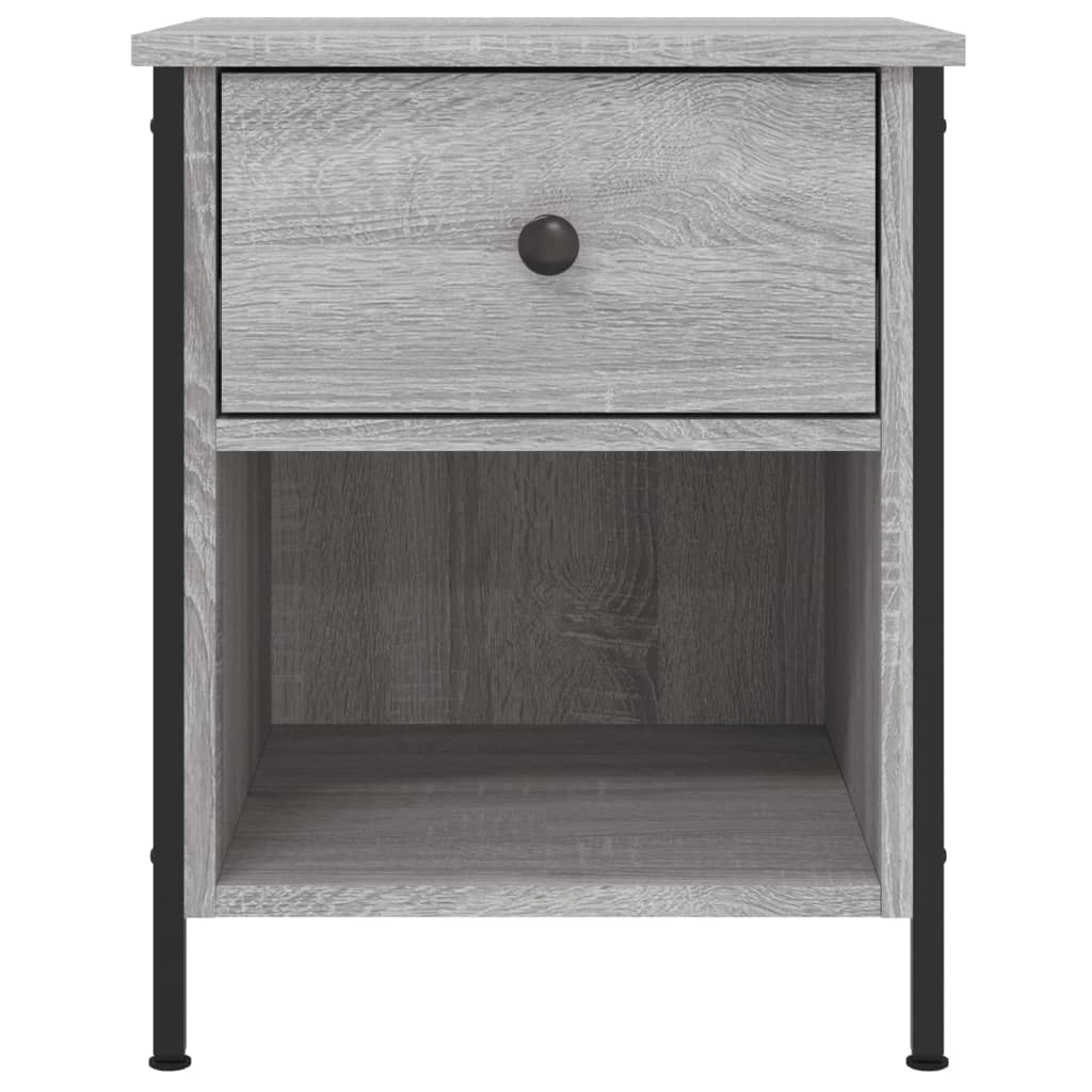 Comodini 2 pz Grigio Sonoma 40x42x50 cm in Legno Multistrato