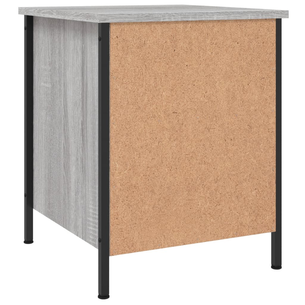 Comodini 2 pz Grigio Sonoma 40x42x50 cm in Legno Multistrato