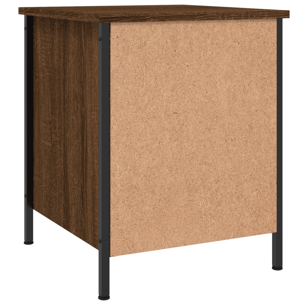 Comodini 2 pz Rovere Marrone 40x42x50 cm in Legno Multistrato