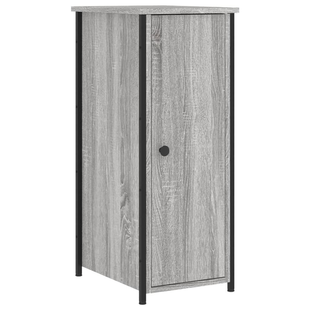 Comodini 2 pz Grigio Sonoma 32x42x80 cm in Legno Multistrato