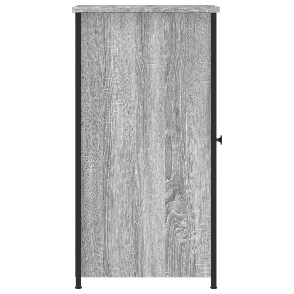 Comodini 2 pz Grigio Sonoma 32x42x80 cm in Legno Multistrato
