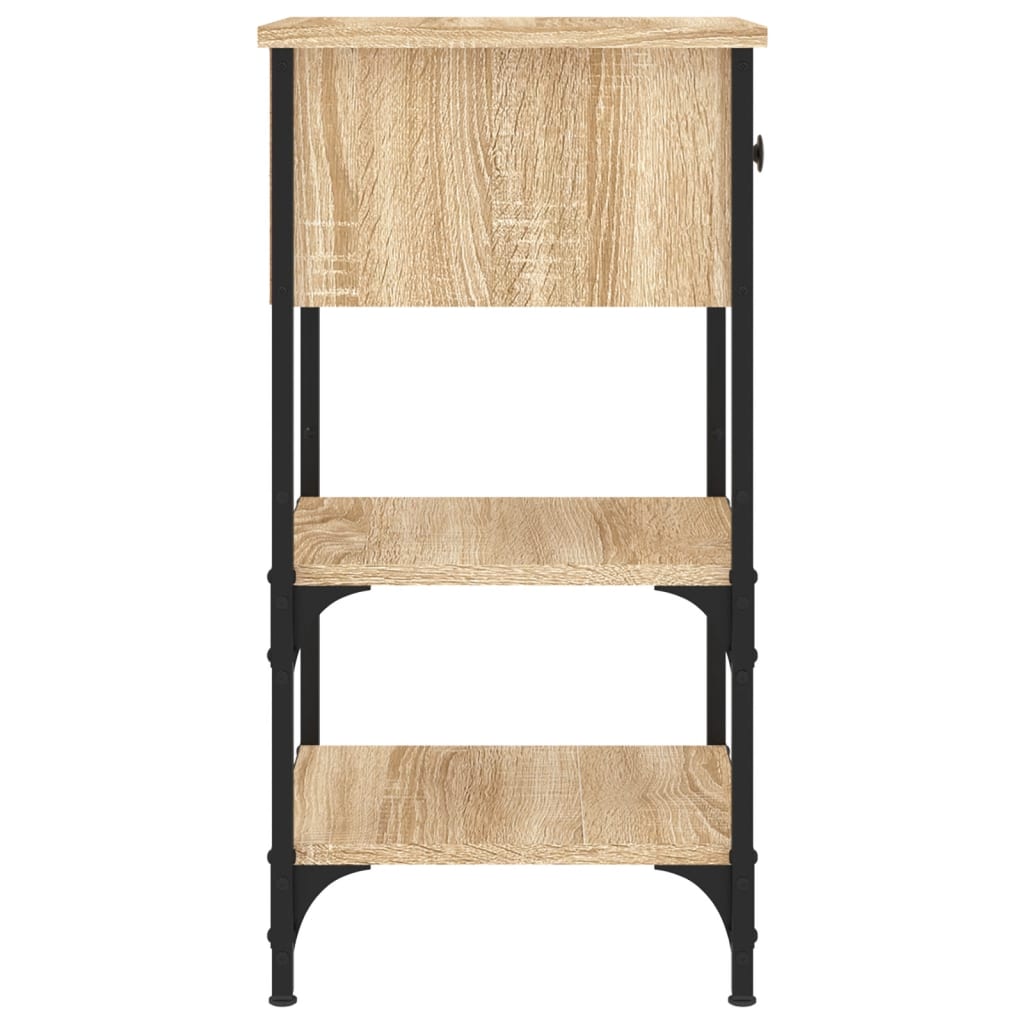 Comodino Rovere Sonoma 34x36x70 cm in Legno Multistrato