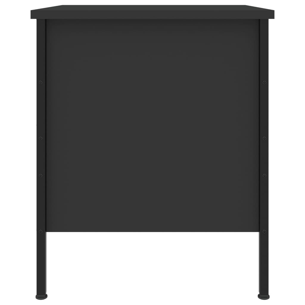 Comodini 2 pz Neri 40x42x50 cm in Legno Multistrato - homemem39