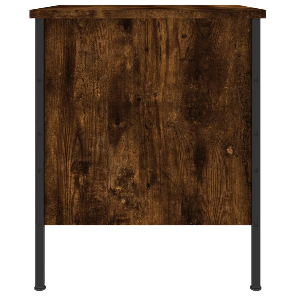 Comodini 2 pz Rovere Fumo 40x42x50 cm in Legno Multistrato