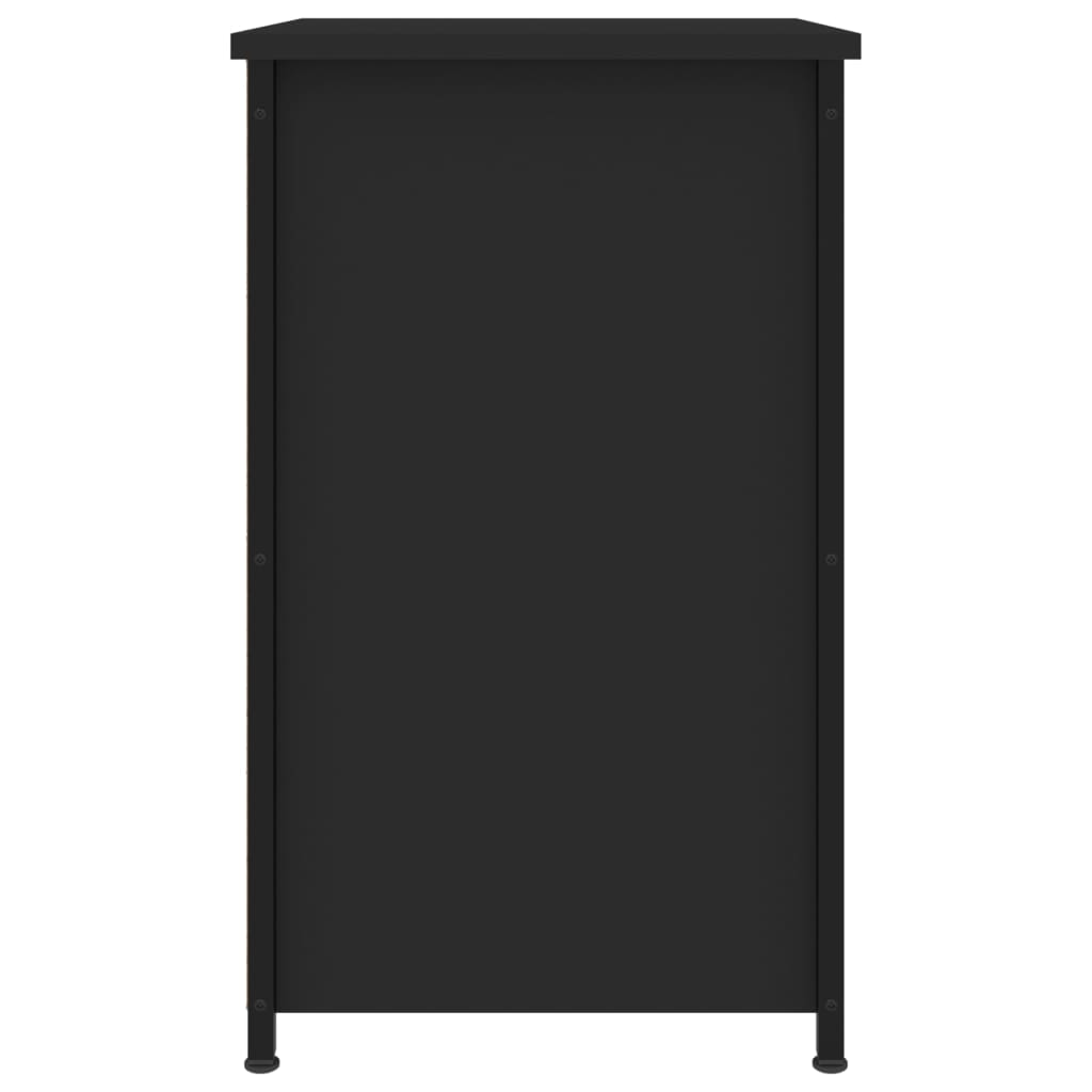 Comodino Nero 40x36x60 cm in Legno Multistrato