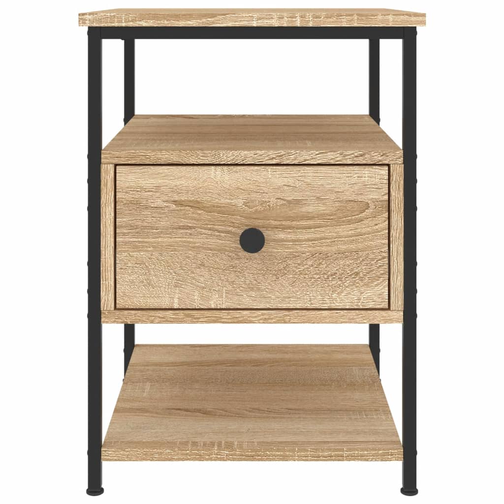 Comodino Rovere Sonoma 40x42x56 cm in Legno Multistrato