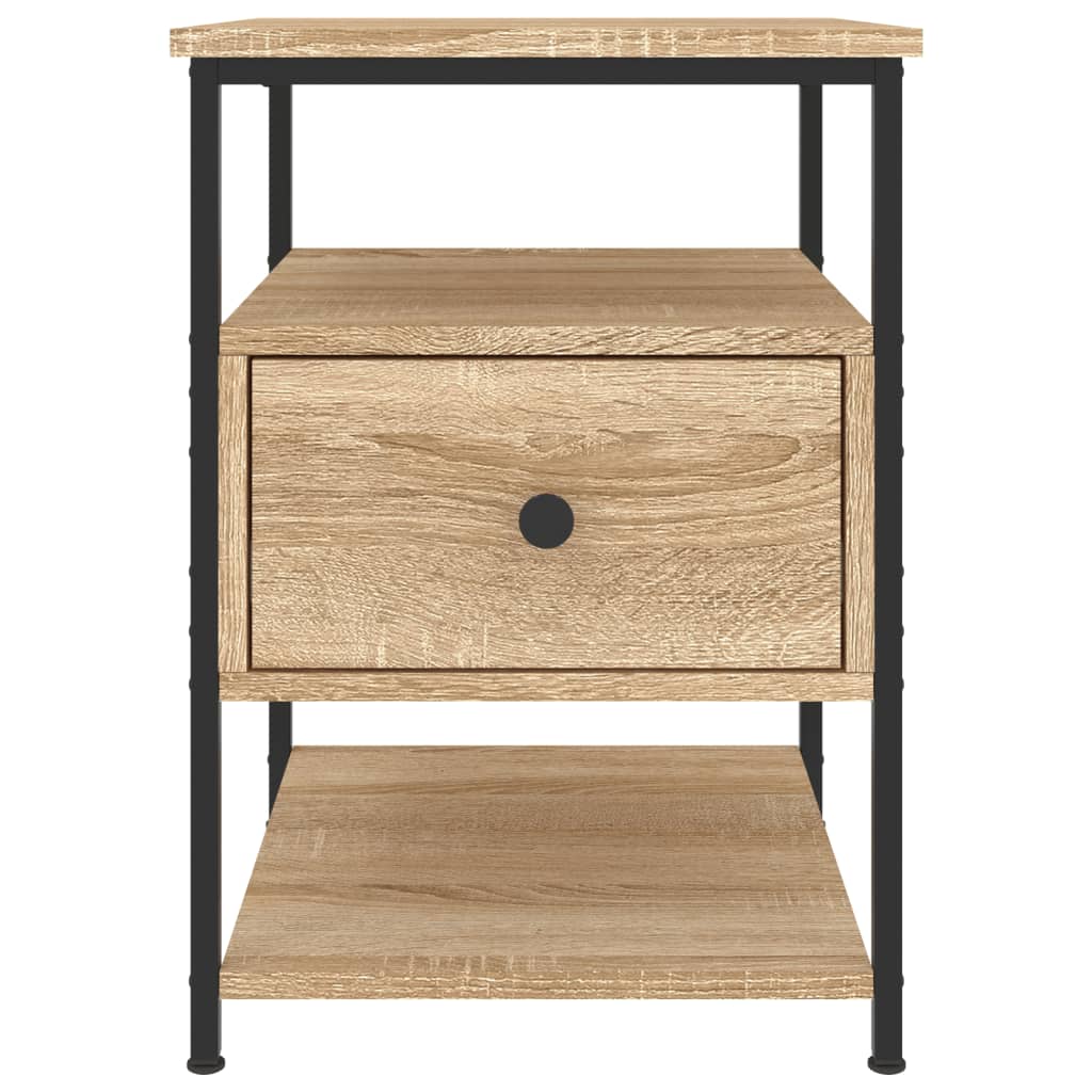 Comodini 2 pz Rovere Sonoma 40x42x56 cm in Legno Multistrato