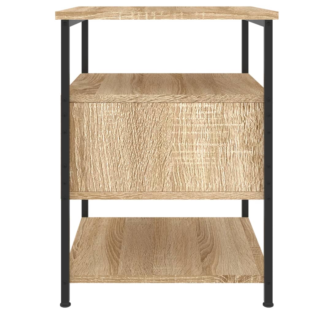 Comodini 2 pz Rovere Sonoma 40x42x56 cm in Legno Multistrato