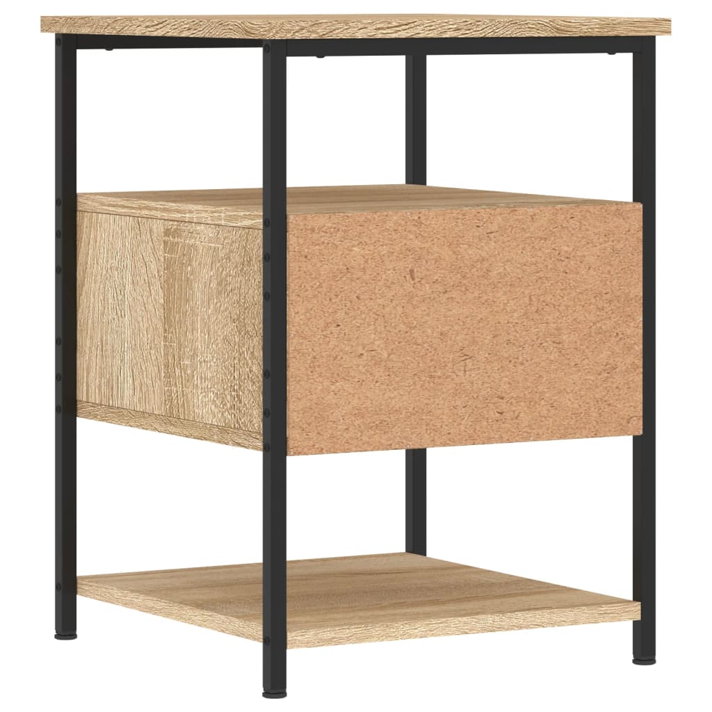 Comodini 2 pz Rovere Sonoma 40x42x56 cm in Legno Multistrato