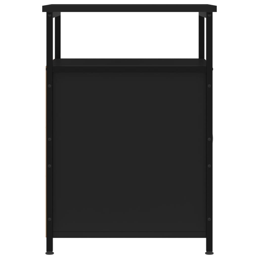 Comodini 2 pz Neri 40x42x60 cm in Legno Multistrato