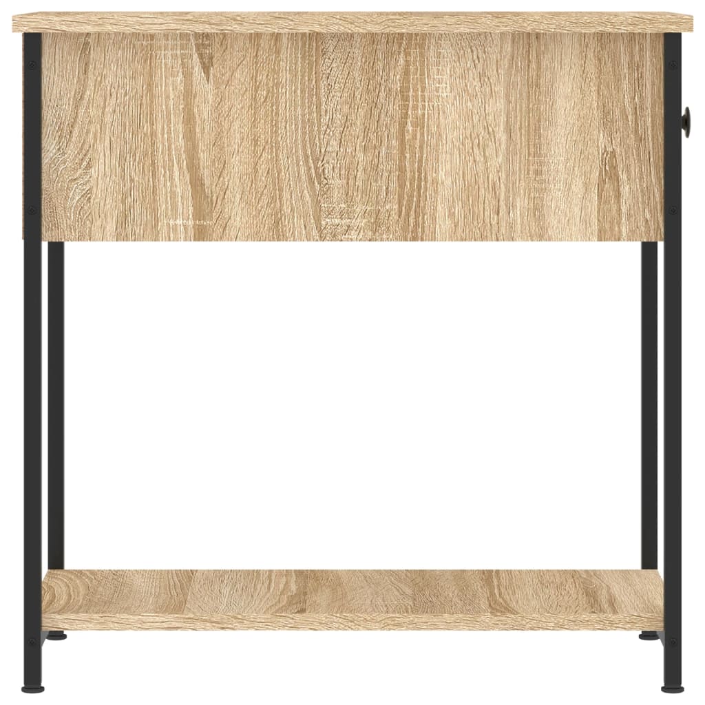 Comodini 2 pz Rovere Sonoma 30x60x60 cm in Legno Multistrato
