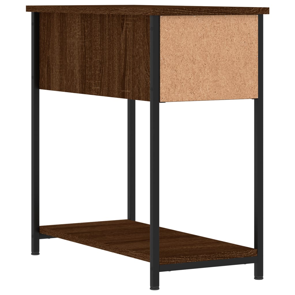 Comodini 2 pz Rovere Marrone 30x60x60 cm in Legno Multistrato