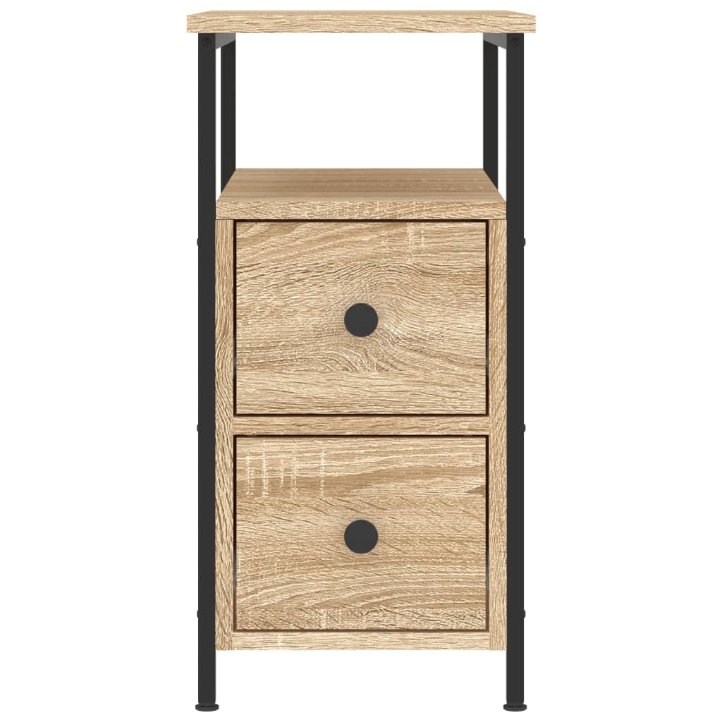 Comodino Rovere Sonoma 30x60x60 cm in Legno Multistrato