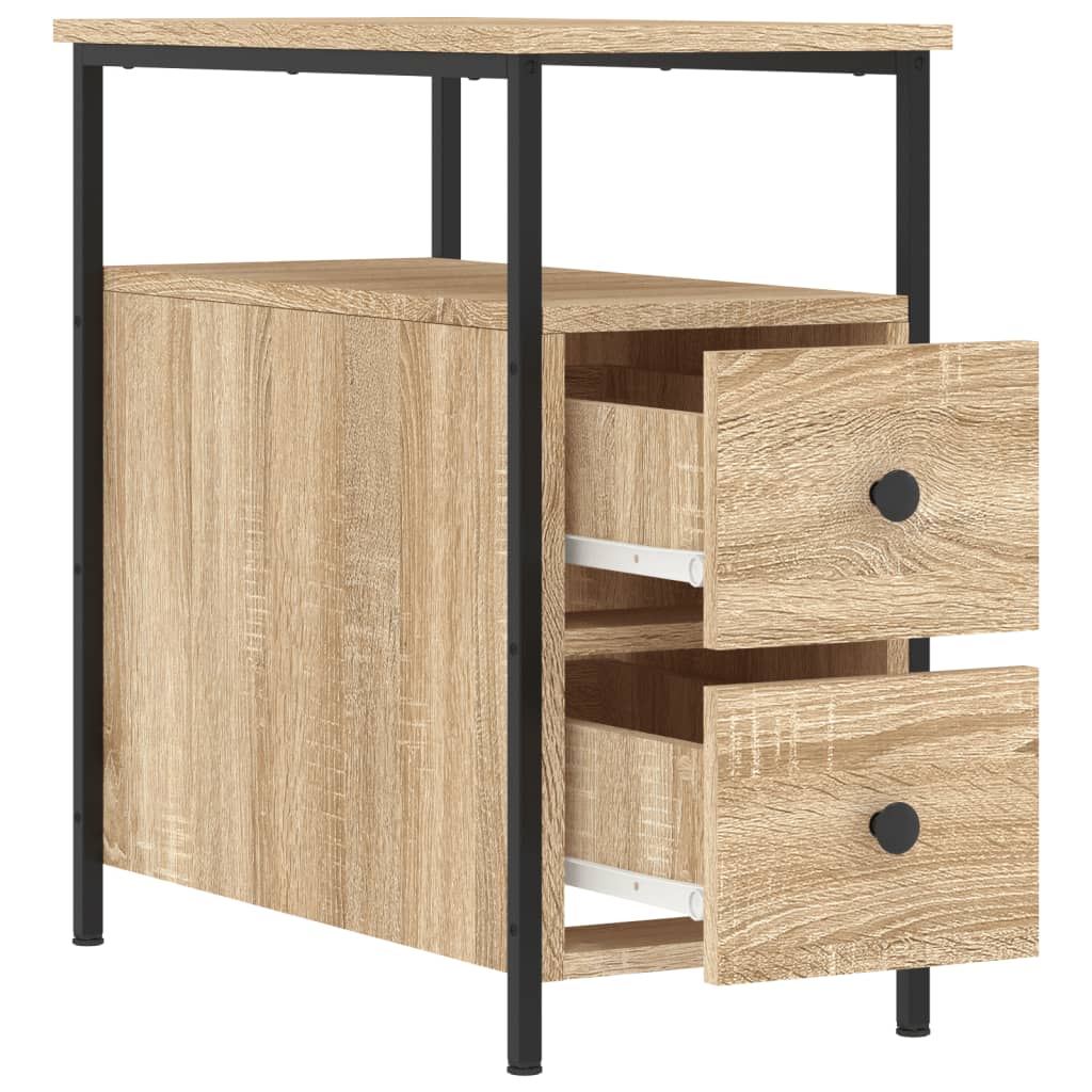 Comodino Rovere Sonoma 30x60x60 cm in Legno Multistrato