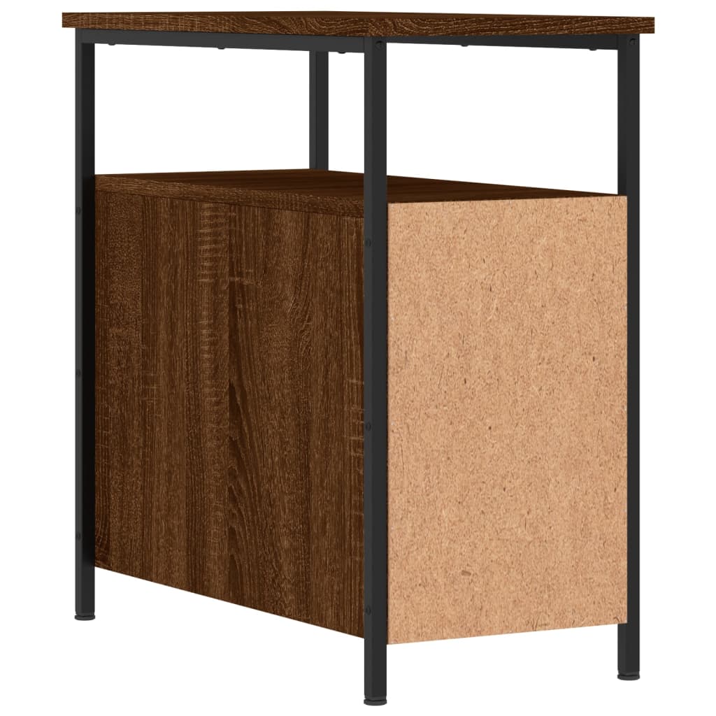 Comodini 2 pz Rovere Marrone 30x60x60 cm in Legno Multistrato