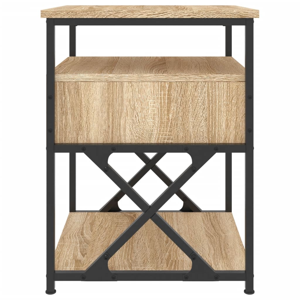 Comodino Rovere Sonoma 40x42x55 cm in Legno Multistrato