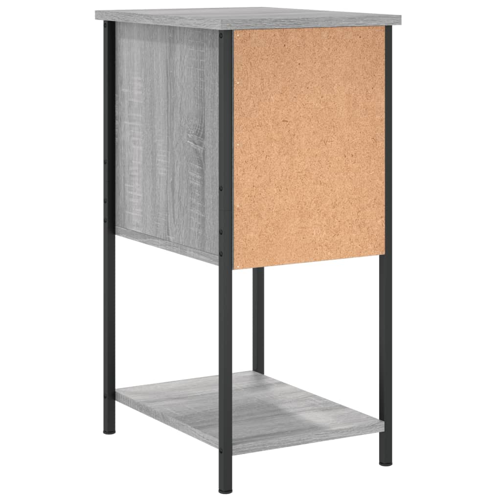 Comodini 2 pz Grigio Sonoma 32x42x70 cm in Legno Multistrato