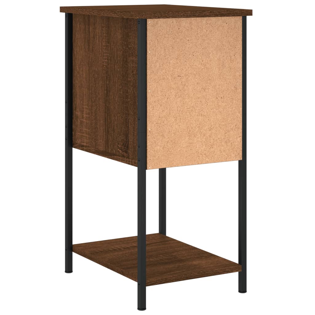 Comodini 2 pz Rovere Marrone 32x42x70 cm in Legno Multistrato