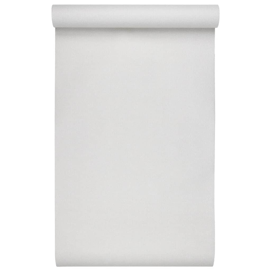 Carta da Parati 3D Bianco Solido 10x0,53m Non Tessuto - homemem39