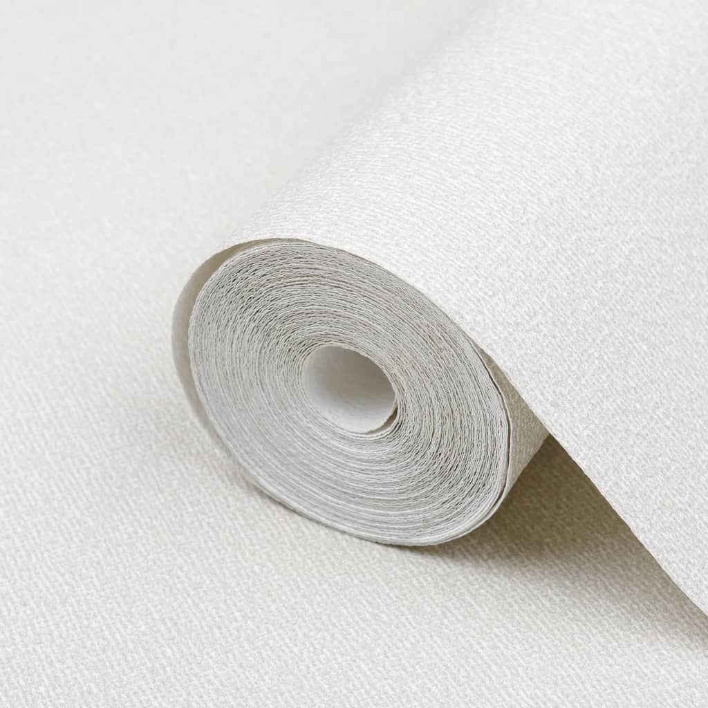 Carta da Parati 3D Bianco Solido 10x0,53m Non Tessuto - homemem39