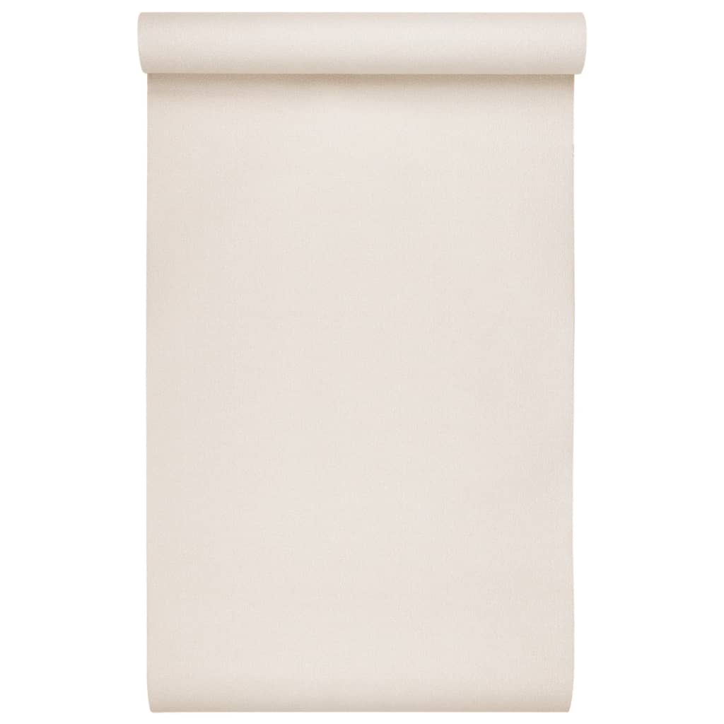 Carta da Parati 3D Beige Solido 10x0,53 m Non Tessuto - homemem39