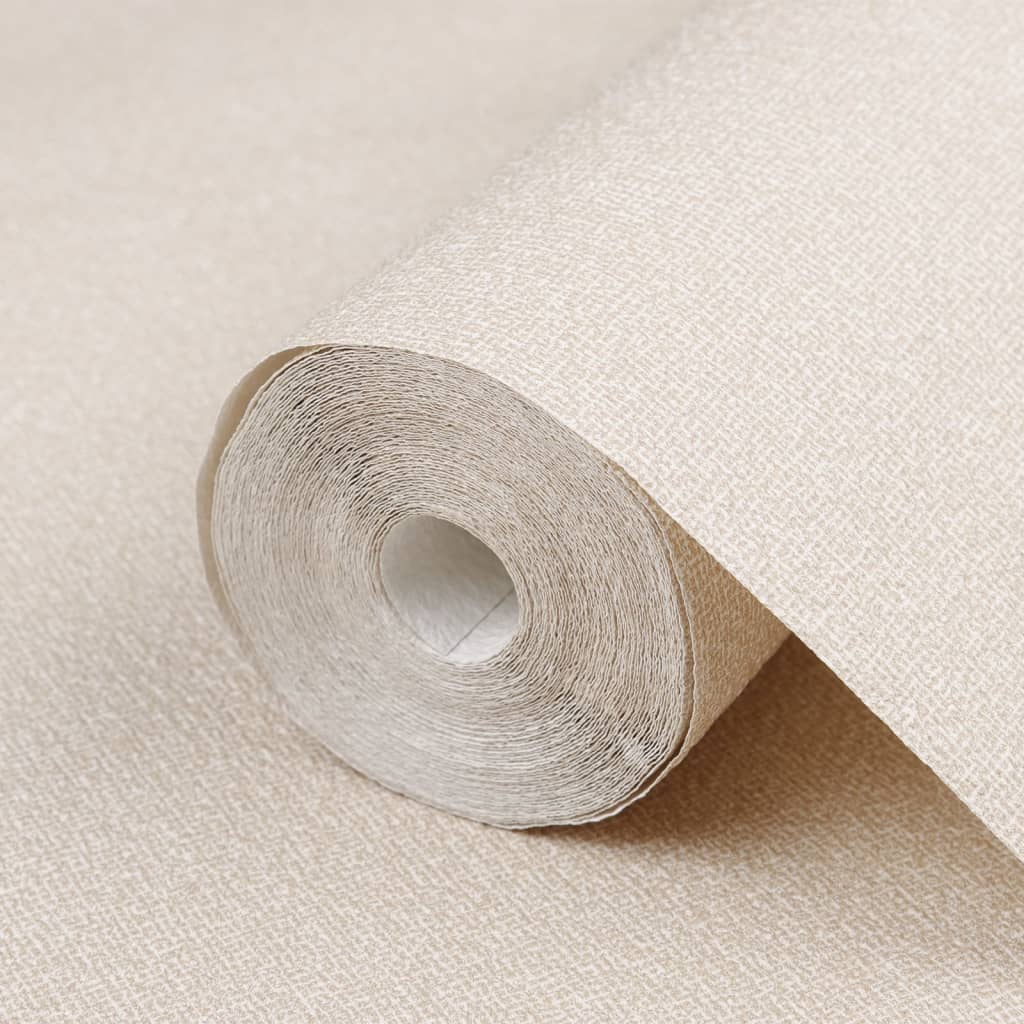 Carta da Parati 3D Beige Solido 10x0,53 m Non Tessuto - homemem39