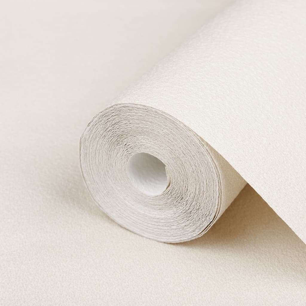Carta da Parati 3D Crema Solido 10x0,53 m Non Tessuto - homemem39